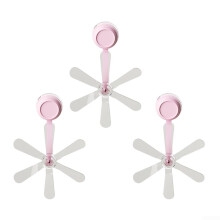 Air Guide Fan Set 3Piece For Air Conditioning  Airflow Silent Operation Pink