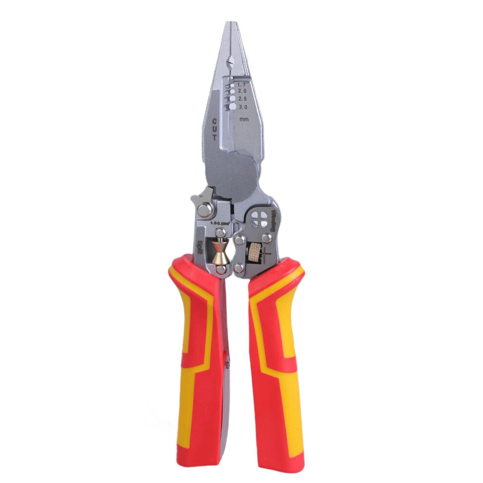 Wire Stripping Pliers With Voltage Tester, 6Inch, Crimping Tool For Electrical Task 9199774390484