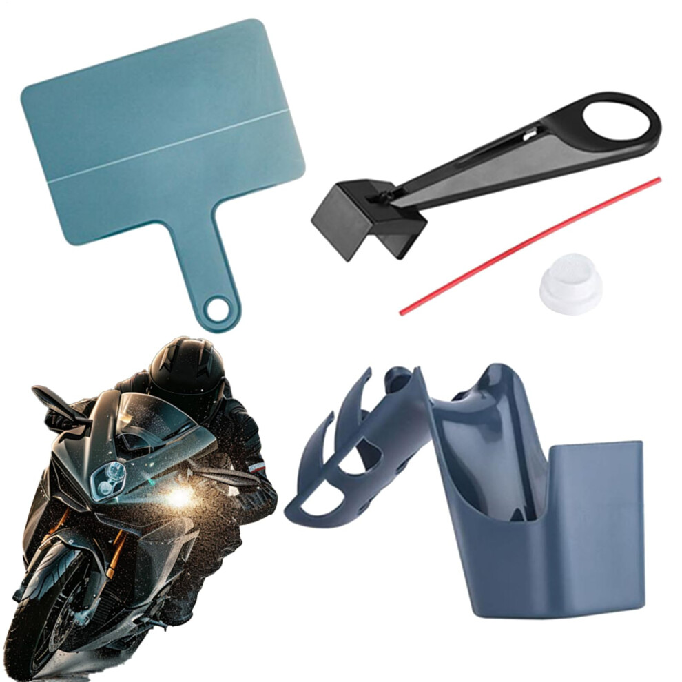 Motorcycle Chain Cleaner Kit, Antisplash Brush, Portable Oiler And Oil Sprayer, Lube Applicator For Workshop 9094768649831