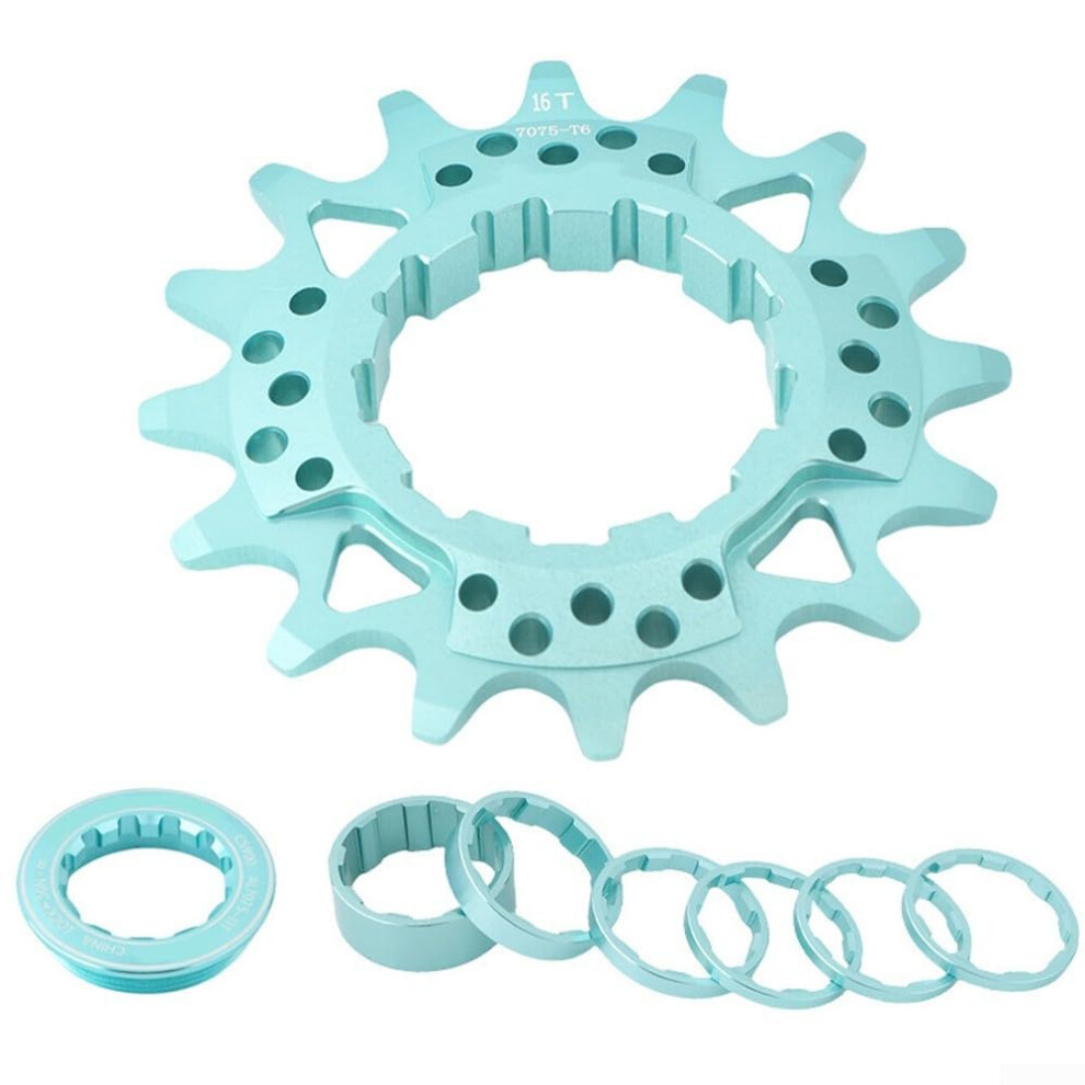 Single Speed Flywheel For Dirt Bikes Includes Washers For Easy Installation 16T Green 9199774390934