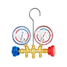 Pressure Gauge Manifold Pressure Gauge for Refrigeration and Vacuum Testing Air Conditioning Temperature Tester
