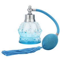 Fashion Modeling Perfume Atomizer, Mini Crystal Glass Pineapple Pattern Long Spray Bottle Portable Size for Perfume and Essential Oils (80ml)