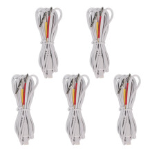 Fils d'électrodes pour appareil TENS, connecteurs compatibles, durables et de qualité professionnelle, utilisation facile et circulation