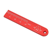Righello Metallico Endodontico Rosso - Alta Temperatura 135C Preciso e Facile da Usare