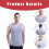 Αμάνικο φανελάκι για άνδρες, Ice Silk Muscle Fit V Neck χωρίς ραφές, ελαφρύ και αναπνεύσιμο 4
