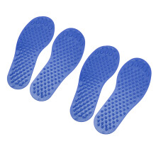 2er Pack PVC rutschfeste Fußform-Bodenmarkierungen für Vorschulen Blau