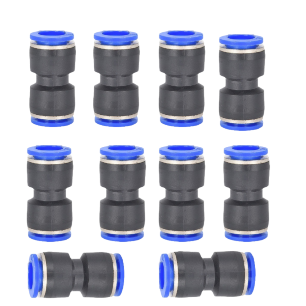 Push In Connect Pneumatic Fitting, Quick Release Air Line Adapter, Straight Connector With 360-Degree Rotate Freely And High Pressure Resistance For 9448196808344