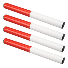Leichtes & langlebiges PVC-Staffelholz, 4-tlg. – Rot & Weiß für jeden Anlass
