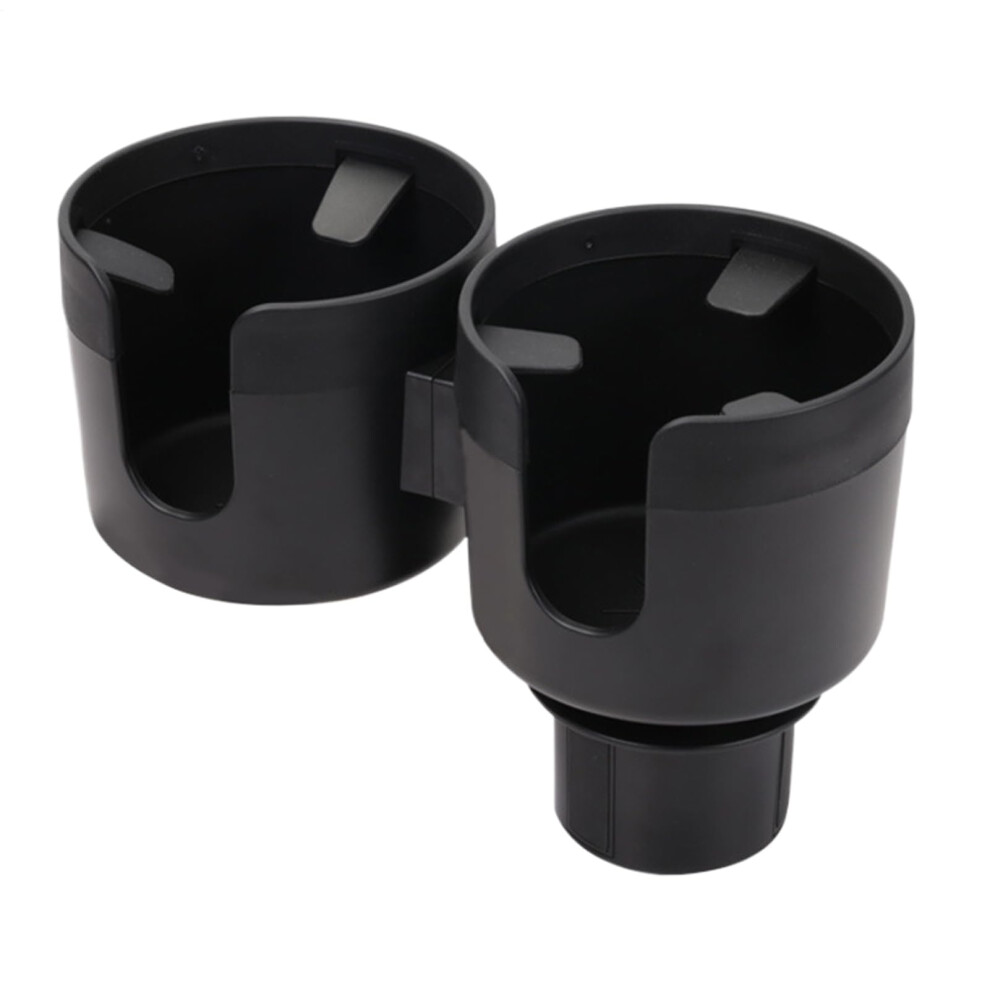 Car Cup Holder Expander 2In1 Adjustable Bottle Adapter With Dual Slot And Expandable Base For Large Travel Mugs And Bottles 9347817305838
