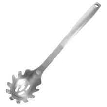 Stainless Steel Pasta Server With Noodle Strainer Teeth, Dishwasher Safe, Spaghetti And Noodles Serving