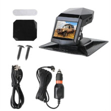 Enregistreur Vidéo de Tableau de Bord de Voiture, Moniteur de vue Arrière DashCam, Écran de 2 Pouces, Grand Angle 1080P (A)