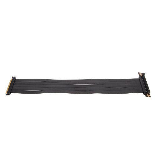 Cabo extensor PCIe blindado com conector PCIe fêmea de 180 graus, riser de GPU de alta velocidade compatível com largura de banda PCIe 4.0 e 1