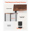Étagère d'angle - DUOKU - YJX-SNJ-007 - 5 Niveaux - Éclairage LED Intégré - Finition Marron Rustique 6