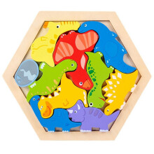 Baby Speelgoed Houten Legpuzzel Kinderen Intelligentie Puzzel Ontwikkeling Gemakkelijk Educatief voor Puzzel Dinosaurus Stijl