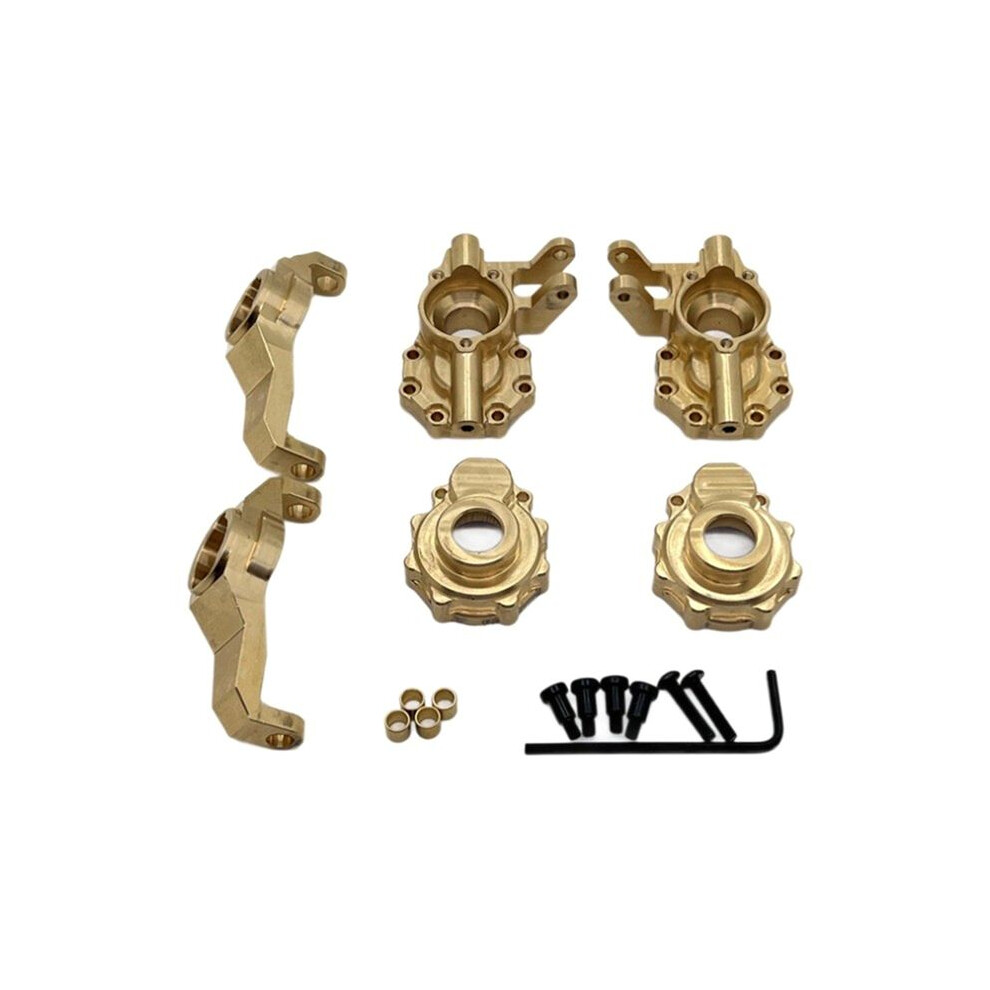 Rc Car Upgrade Brass Front Bridge Cup C Kit For 1/10 Trx4 Huangbo 1/10 R1001 R1002 R1003 Rc Car Toy Parts 6031854271050