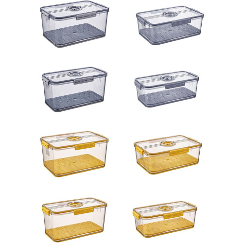 Bread Storage Container with Clear View Lid and Humidity Control Valve for Kitchen Countertop 1