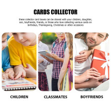voor Desk Box 400 Card Desk Box Kaartopbergdoos Deck Box PU Lederen Deckbox voor Ruilkaartspellen (Zwart+Rood)