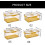 Bread Storage Container with Clear View Lid and Humidity Control Valve for Kitchen Countertop 4