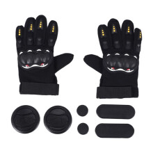 LOSENKA Skateboard Gloves Standard Longboard Drift Brake Turning Gloves Outdoor Sports Protection Skate Black
