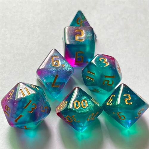 Two-Color Set Multi-Sided Digital Dice Dragon & Dungeon Game Board Game 2