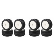 8Pcs 90mm 1/10 RC Off-Road Buggy Car Rubber Tires Wheels Tyres for 144001 144010 124019 104001 HSP HPI
