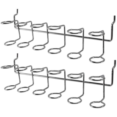 8 Pcs Screwdriver Holder Pegboard Multi-Tool Holder Accessory Pegboard Accessories Multi-Ring Tool Holder for Pegboard