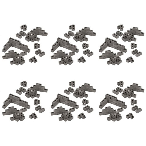 360 Packs Cinder Blocks 1/12 Scale  Bricks Concrete Miniature Bricks Tiny Landscaping Dollhouse Accessories
