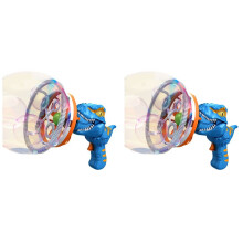 2X Fan Dinosaur Bubble Machine Bubbles in Bubble Handheld Electric Dinosaur Bubble Machine Bubble