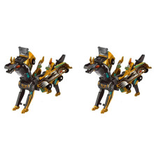 2X Magic Transformation Super Combination Car Toy 2 in 1 Kids Magnetic Collision Transforming Car Diy Toy Gift B