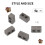 360 Packs Cinder Blocks 1/12 Scale  Bricks Concrete Miniature Bricks Tiny Landscaping Dollhouse Accessories 2