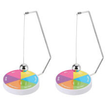 2X Beslisser Slinger Dynamisch Bureau Speelgoed Cadeau Decoratie Magnetische Bal Zwaaiend Slingerspel