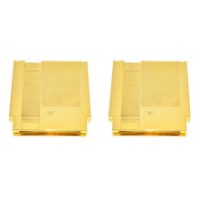 2X Gold-Plated 72 Pin Game Card Shell for NES Cover Plastic Case for NES Game Cartridge Replacement Shell