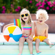 Kids Arm Float Discs 4 Pcs EVA Swimming Rings Colourful Safe Buoyancy Aids