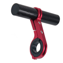 Mountain Handlebar Extender Carbon Fiber Red Handle Bar Holder Extension Bracket Adapter For Cycling And Scooter Frame