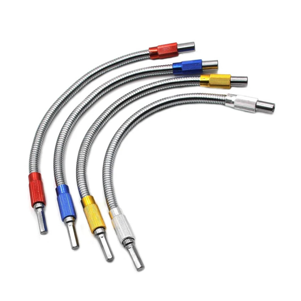 Hexagonal Shank Metal Flex Universal Extension Bit Holder Extension Rod Magnetic 300Mm Silver For Hand Drill 9199774393393
