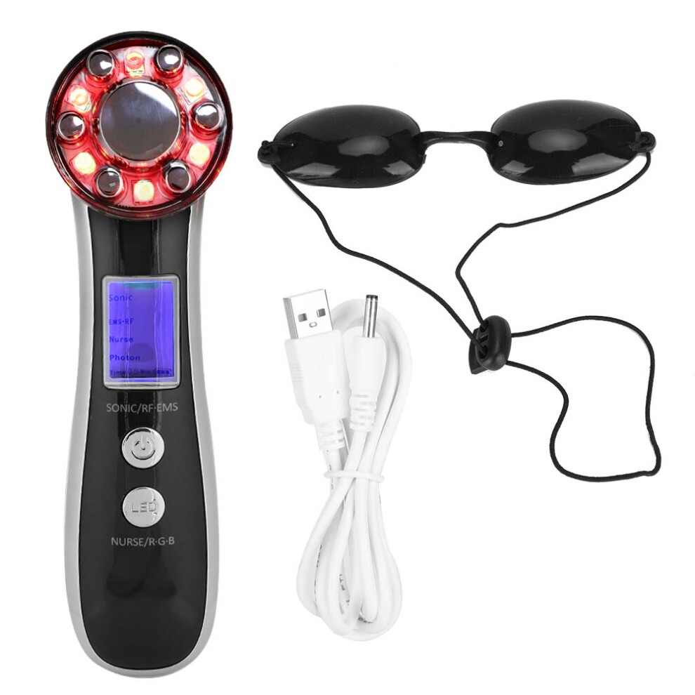 Microcurrent Face Massager Roller For Skin Rejuvenation Anti Aging Wrinkles Facial Massage With Adjustable Micro Current Intensity And V Shape Roller