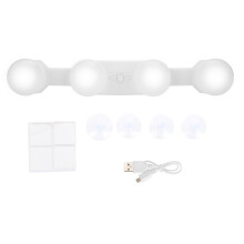 Battery Powered LED Bulbs Cordless Makeup Vanity Lamp Natural Even Lighting Professional Hollywood Makeup Lighting Brightness Color Temperature Adjus