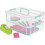 Plastic Stack Carry Box for School Supplies, Carry Handle with 2 Tiers Stackable Design, Transparent Stackable Storage with Latching Storage 5