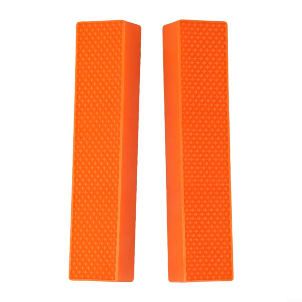 Magnetic Soft Pad Jaw Rubber For Metal Vise Bench Tools Multi Purpose Protector 4 5 6 Inch Orange Embedded Magnets 9187378698792