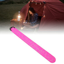 Bracelet lumineux de sécurité LED, rechargeable via USB, 3 modes, rose