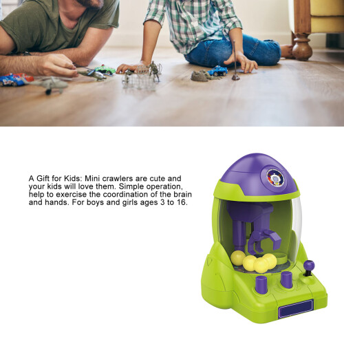 Macchina Spremi-Gatto per Bambini, Viola & Verde, Gioco Arcade in Plastica 1