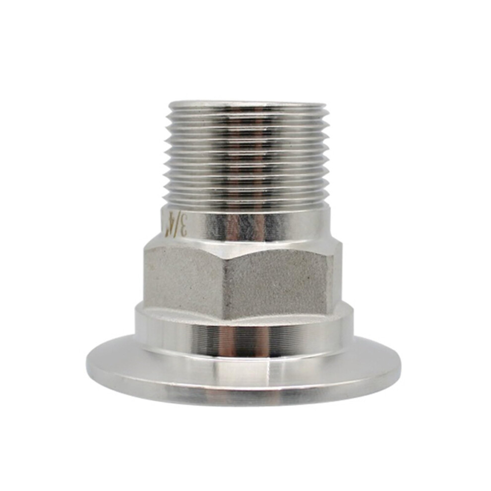 1/2' To 2.5' Stainless Steel Tri Clamp Adapter Bspt Male Thread Hex Fitting Sus304 Leakproof 9187378698853