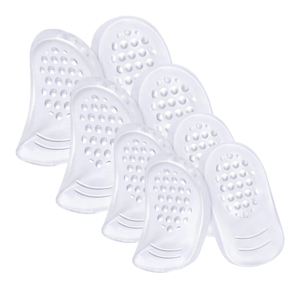 4 Pairs Transparent Gel Heel Pads For Women Breathable NonSlip Cushion Inserts ShockAbsorbing AntiWear For  Heels