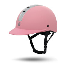 Riding Helmet Unisex Equestrian Gear, Kids Horse Riding Helmet, Lightweight Breathable Helmet, Silver Pink S4953cm