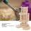 Adjustable Pine Hamster Water Dispenser Stand for Small Pets 9