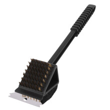 Bbq Barbecue Grill Cleaning Brush Set Stainless Steel Wire Sponge Shovel with Handle for Outdoor Cooking Tools