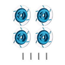 4PCS Aluminum Alloy Brake Disc Wheel Rim Box Metal Hex Adapter 12MM for RC 1/10 Car HSP Fly Fish Buggy Truck 94123 94122 D4 CS,