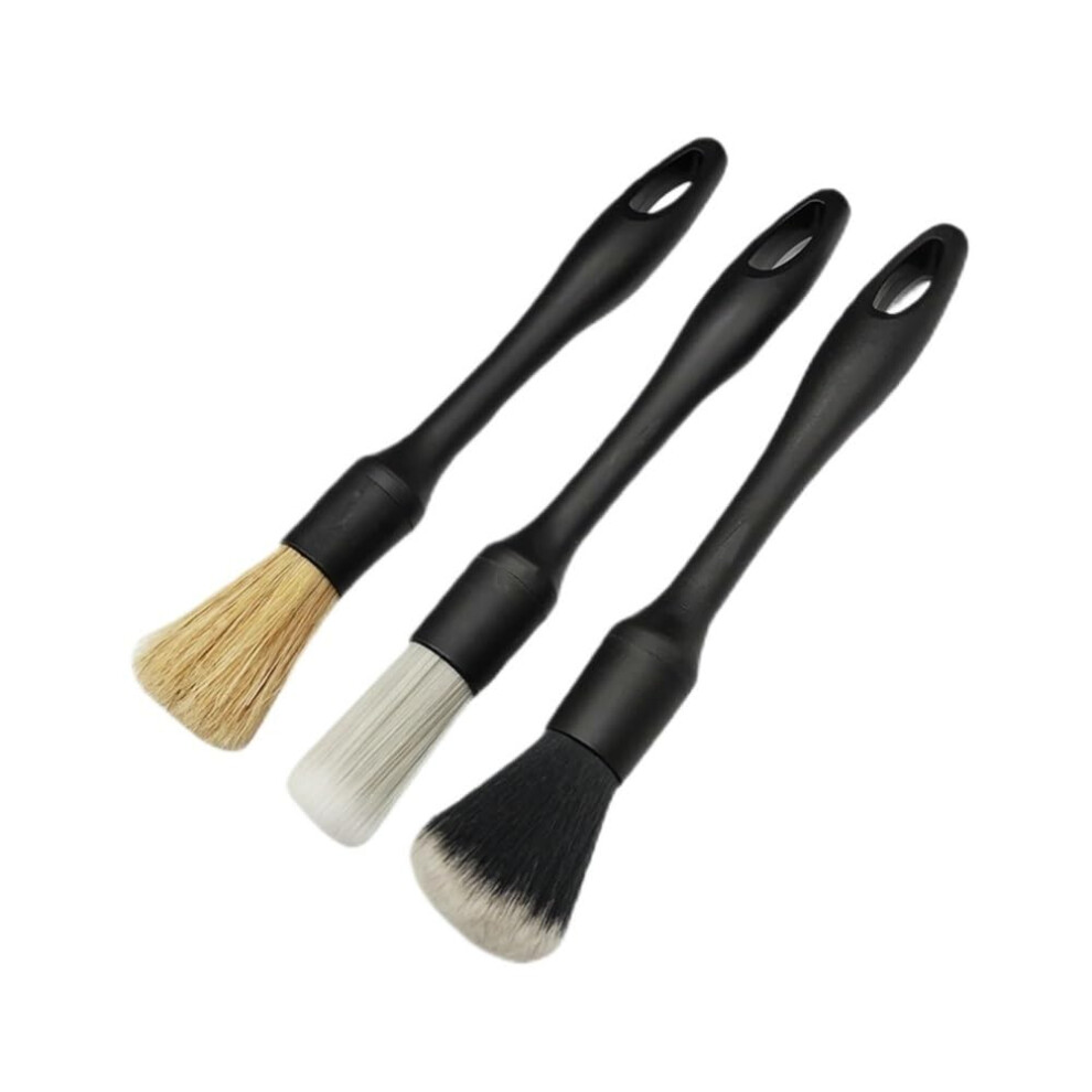 5Pcs Car Detailing Brush Set With Ergonomic Grip For Interior Exterior Wheel And Air Vent Cleaning 9187378699454