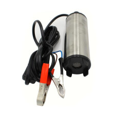 12V Diesel Fuel Transfer Pump, 51mm Stainless Steel Submersible for Water Oil, Fast Flow
