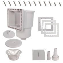 Heavy Duty Inground Pool Skimmer with Basket Cover for Easy Installation and Efficient Debris Removal